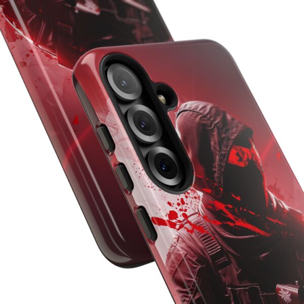 Red Urban Warrior Phone Case for Gamers & Action Fans