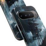Stormy Seas Tough Phone Case - Pirate Ship Design