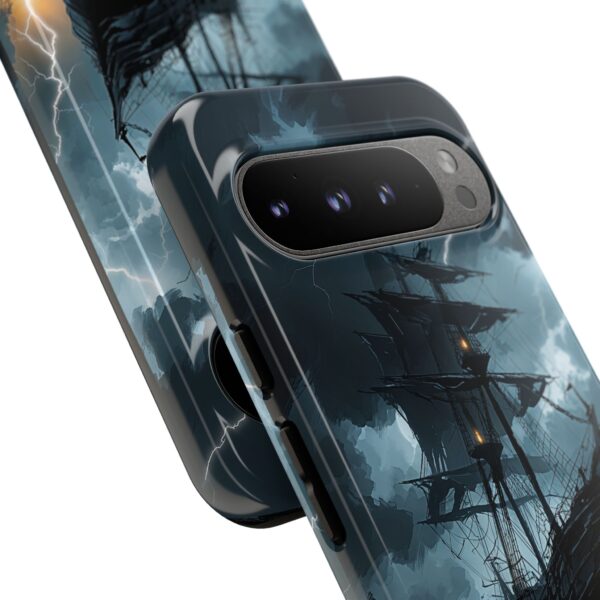 Stormy Seas Tough Phone Case - Pirate Ship Design