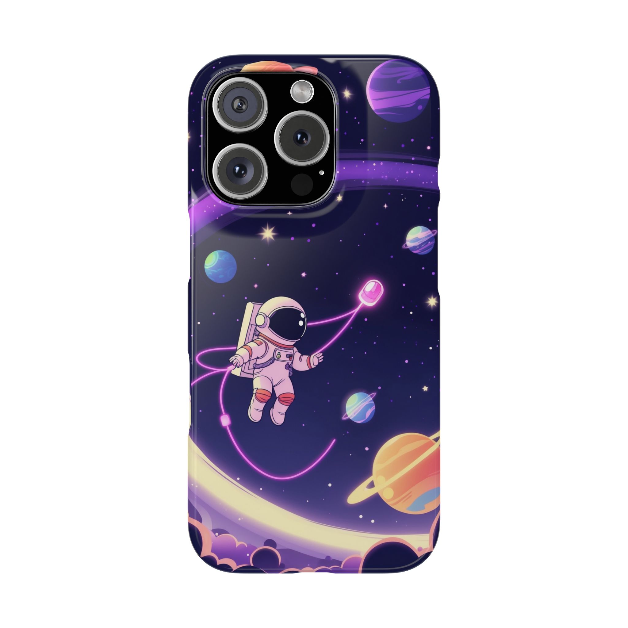 Space Astronaut Slim Phone Case