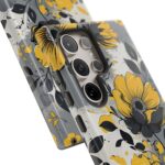Floral Phone Case, Yellow Flower Design, Stylish Phone Protection