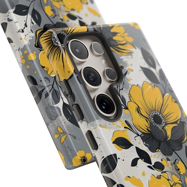 Floral Phone Case, Yellow Flower Design, Stylish Phone Protection