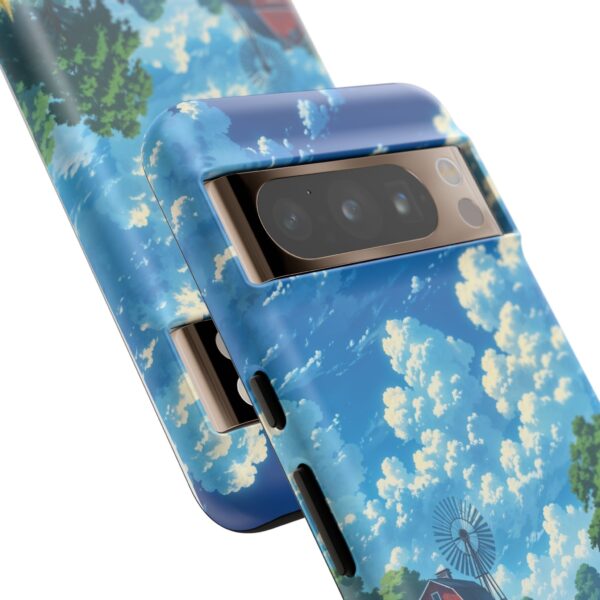 Dog-Themed Phone Case, Whimsical Pet Lover Case, Cute Animal Accessory, Nature Scene Protection, Gift for Dog Owners