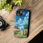 Dog-Themed Phone Case, Whimsical Pet Lover Case, Cute Animal Accessory, Nature Scene Protection, Gift for Dog Owners