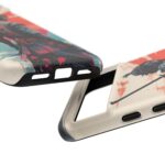 Samurai Warrior Phone Case, Tough Cases, Unique Phone Accessories, Phone Cover Gift, Gamer Phone Decor, Anime Style Case