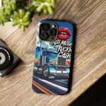 Cool Phone Case for Truck Lovers, Trucking Gifts, Unique Truck Driver Accessories, Kiss Mutha Truckin Cash Design, Fun Car Enthusiast Gift