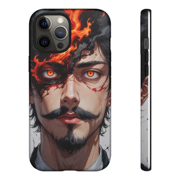Fiery Design, Anime Style, Unique Cell Phone Accessory, Strong and Stylish