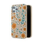 Floral Biodegradable Phone Case - Eco-Friendly Design for Nature Lovers