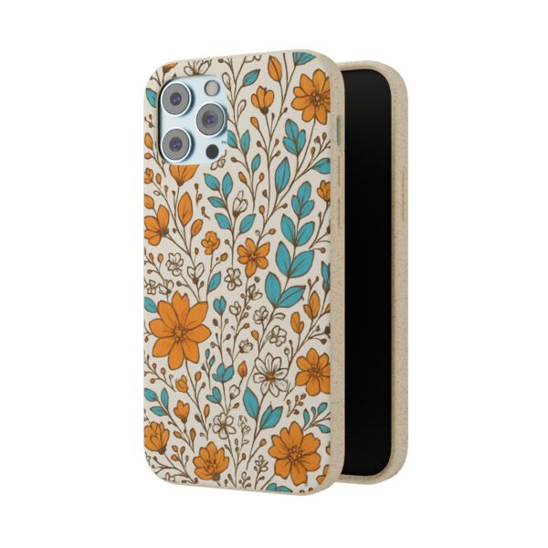 Floral Biodegradable Phone Case - Eco-Friendly Design for Nature Lovers