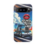 Cool Phone Case for Truck Lovers, Trucking Gifts, Unique Truck Driver Accessories, Kiss Mutha Truckin Cash Design, Fun Car Enthusiast Gift