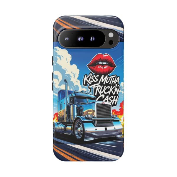 Cool Phone Case for Truck Lovers, Trucking Gifts, Unique Truck Driver Accessories, Kiss Mutha Truckin Cash Design, Fun Car Enthusiast Gift