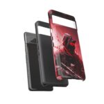 Red Urban Warrior Phone Case for Gamers & Action Fans