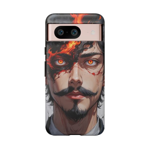 Fiery Design, Anime Style, Unique Cell Phone Accessory, Strong and Stylish