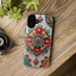 Colorful Mandala Phone Cover, Bohemian Style Accessory, Unique Gift for Her, Stylish Smartphone Protection
