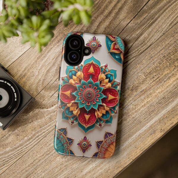 Colorful Mandala Phone Cover, Bohemian Style Accessory, Unique Gift for Her, Stylish Smartphone Protection