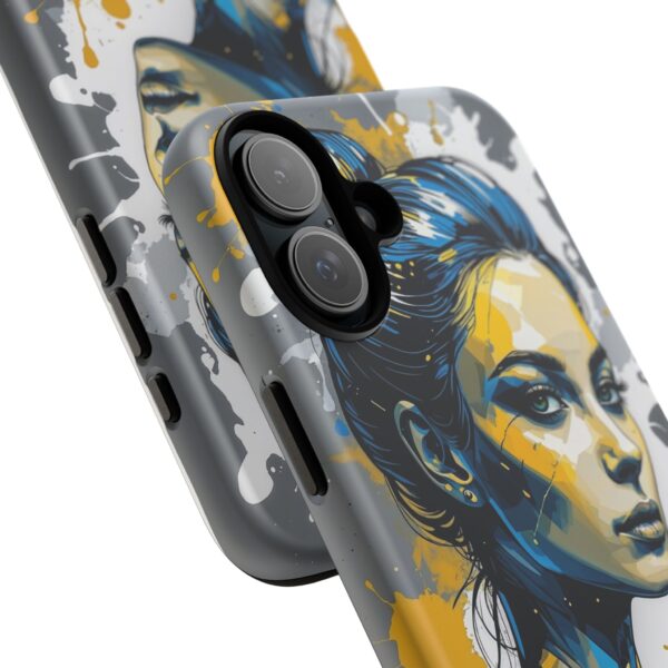 Vibrant, Artistic Tough Phone Case, Modern Art, Smartphone Accessories