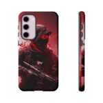 Red Urban Warrior Phone Case for Gamers & Action Fans