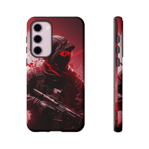 Red Urban Warrior Phone Case for Gamers & Action Fans