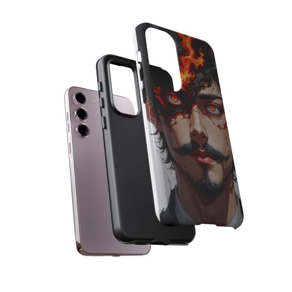 Fiery Design, Anime Style, Unique Cell Phone Accessory, Strong and Stylish