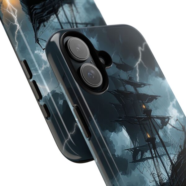 Stormy Seas Tough Phone Case - Pirate Ship Design