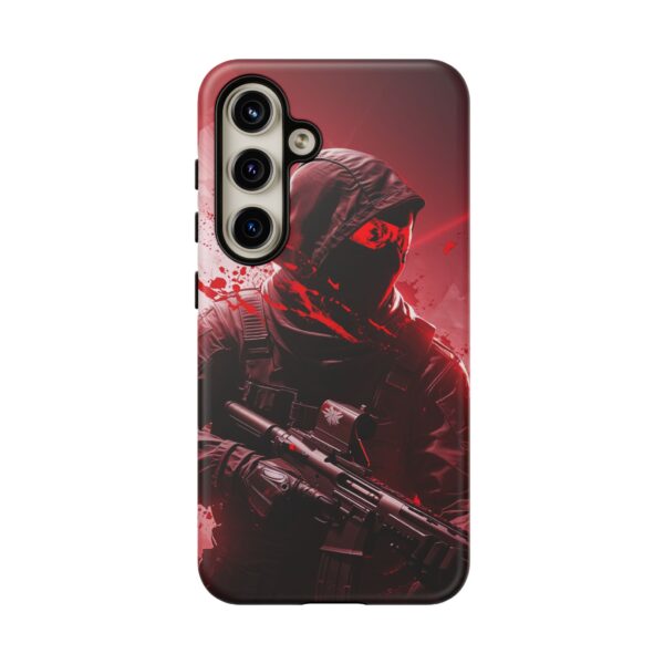 Red Urban Warrior Phone Case for Gamers & Action Fans