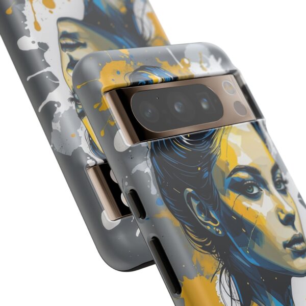 Vibrant, Artistic Tough Phone Case, Modern Art, Smartphone Accessories