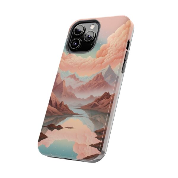 Mountain Reflection Tough Phone Case - Nature-Inspired Design for Adventurers