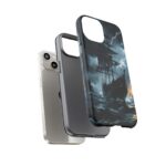 Stormy Seas Tough Phone Case - Pirate Ship Design
