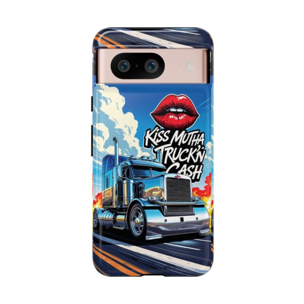 Cool Phone Case for Truck Lovers, Trucking Gifts, Unique Truck Driver Accessories, Kiss Mutha Truckin Cash Design, Fun Car Enthusiast Gift