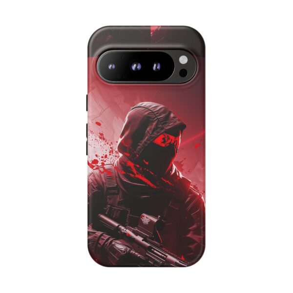 Red Urban Warrior Phone Case for Gamers & Action Fans