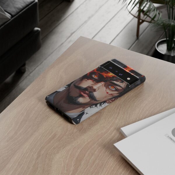 Fiery Design, Anime Style, Unique Cell Phone Accessory, Strong and Stylish