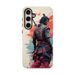 Samurai Warrior Phone Case, Tough Cases, Unique Phone Accessories, Phone Cover Gift, Gamer Phone Decor, Anime Style Case