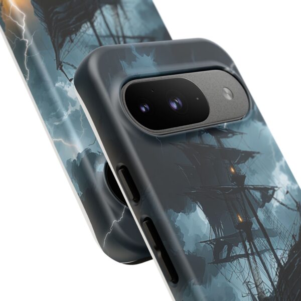 Stormy Seas Tough Phone Case - Pirate Ship Design