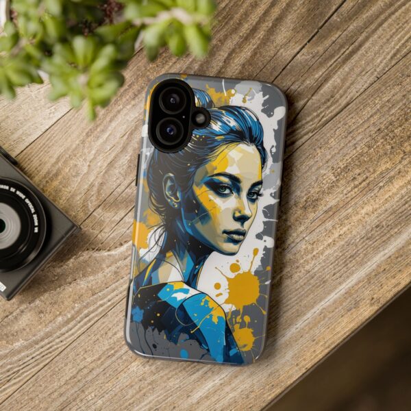 Vibrant, Artistic Tough Phone Case, Modern Art, Smartphone Accessories