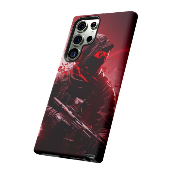 Red Urban Warrior Phone Case for Gamers & Action Fans
