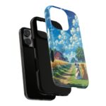 Dog-Themed Phone Case, Whimsical Pet Lover Case, Cute Animal Accessory, Nature Scene Protection, Gift for Dog Owners