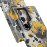 Floral Phone Case, Yellow Flower Design, Stylish Phone Protection