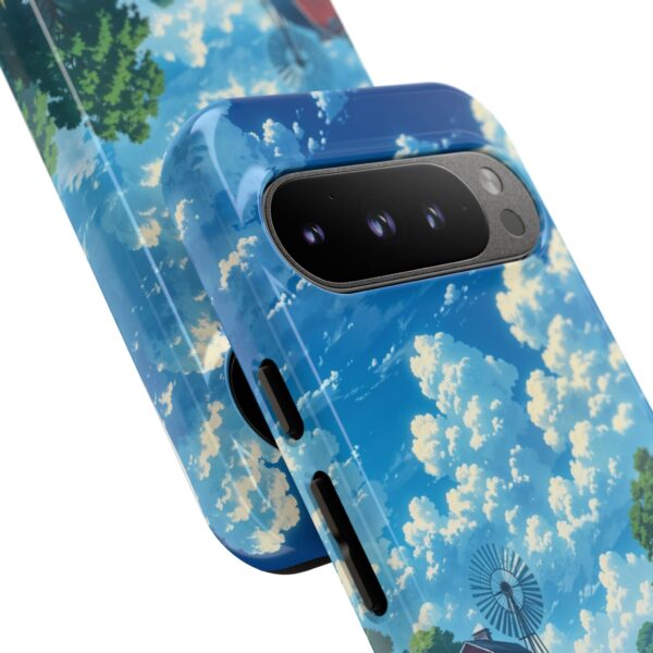 Dog-Themed Phone Case, Whimsical Pet Lover Case, Cute Animal Accessory, Nature Scene Protection, Gift for Dog Owners