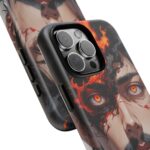 Fiery Design, Anime Style, Unique Cell Phone Accessory, Strong and Stylish