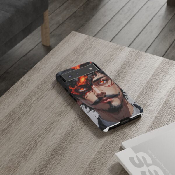 Fiery Design, Anime Style, Unique Cell Phone Accessory, Strong and Stylish