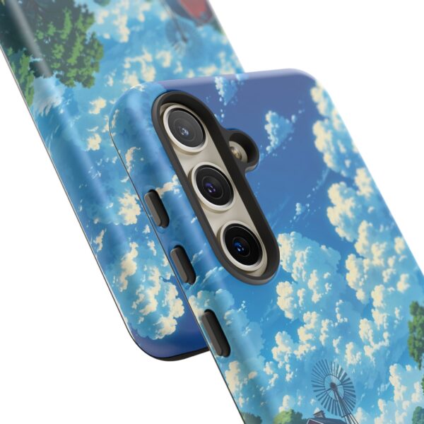 Dog-Themed Phone Case, Whimsical Pet Lover Case, Cute Animal Accessory, Nature Scene Protection, Gift for Dog Owners