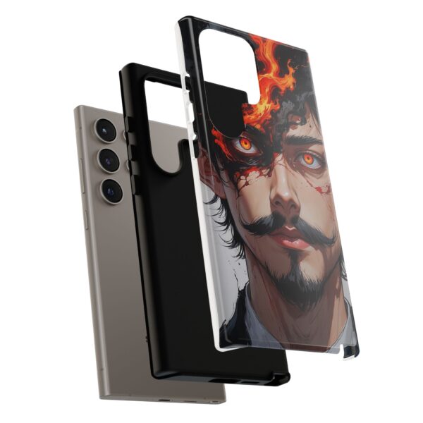 Fiery Design, Anime Style, Unique Cell Phone Accessory, Strong and Stylish