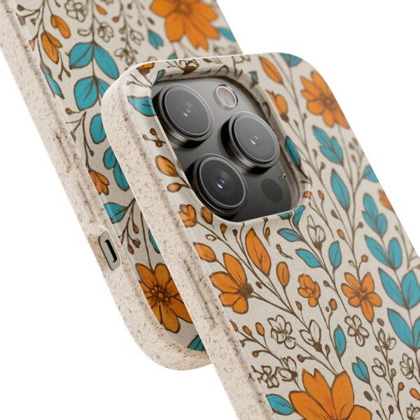 Floral Biodegradable Phone Case - Eco-Friendly Design for Nature Lovers