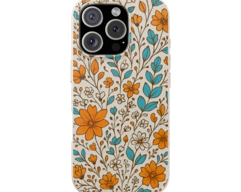 Floral Biodegradable Phone Case - Eco-Friendly Design for Nature Lovers