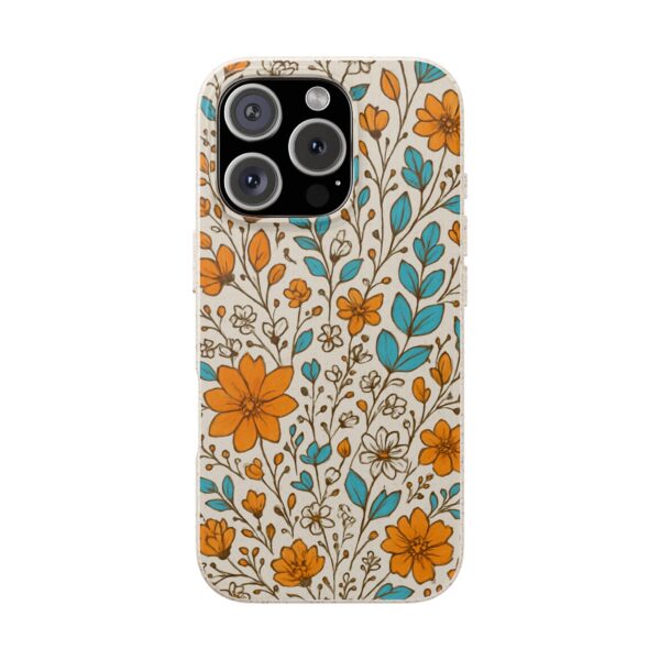 Floral Biodegradable Phone Case - Eco-Friendly Design for Nature Lovers
