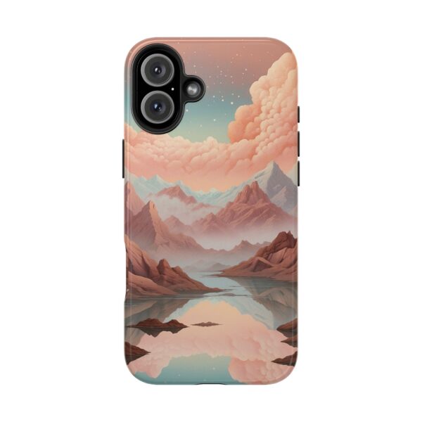 Mountain Reflection Tough Phone Case - Nature-Inspired Design for Adventurers