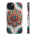 Mandala Phone Case, Colorful Floral Design, Bohemian Style, Tough Cases, Gift for Her