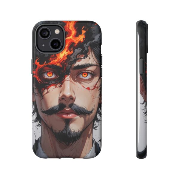 Fiery Design, Anime Style, Unique Cell Phone Accessory, Strong and Stylish