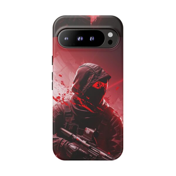 Red Urban Warrior Phone Case for Gamers & Action Fans