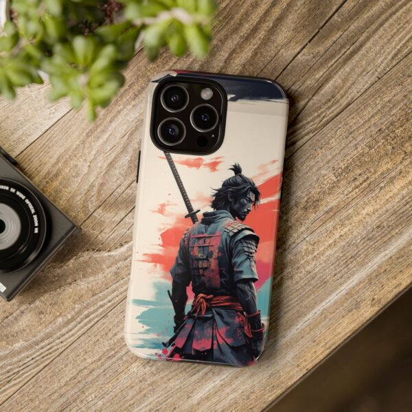 Samurai Warrior Phone Case, Tough Cases, Unique Phone Accessories, Phone Cover Gift, Gamer Phone Decor, Anime Style Case